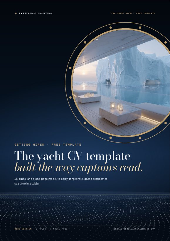 Cover of Yacht CV Template